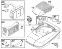 Muffler Grp Fuel Grp Diagram and Parts List for 099772-0111-02  Briggs and Stratton Engine